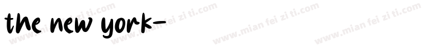the new york字体转换
